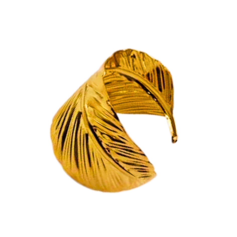Gold Leaf Cuff Bracelet