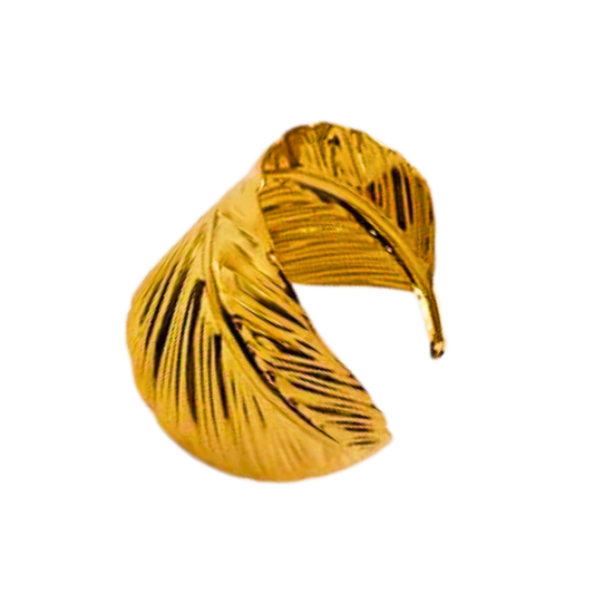 Gold Leaf Cuff Bracelet