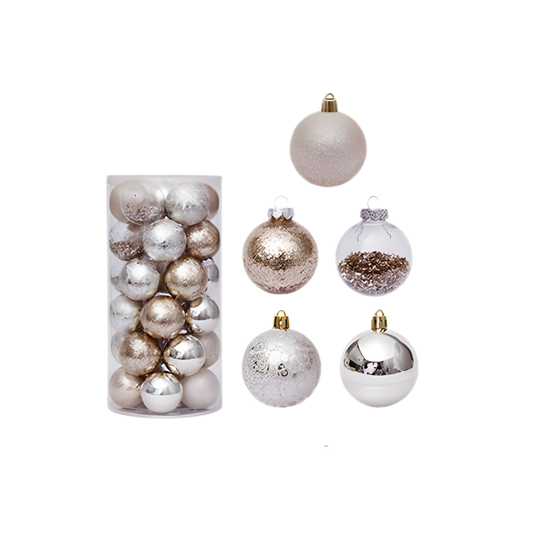 30Pc Christmas Bauble Set