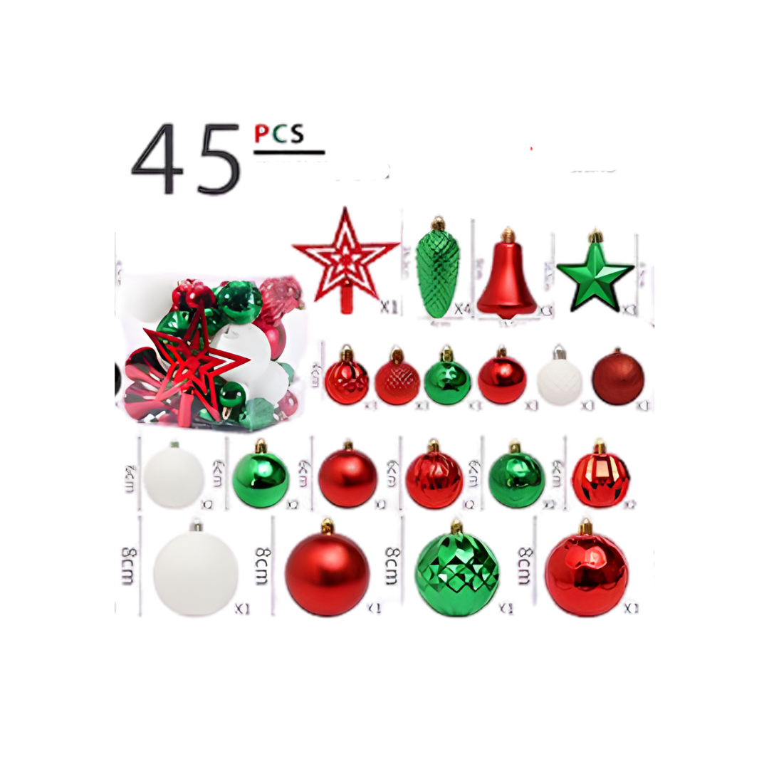 45pc Christmas Deco Pack