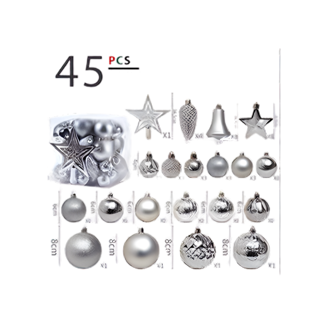 45pc Christmas Deco Pack