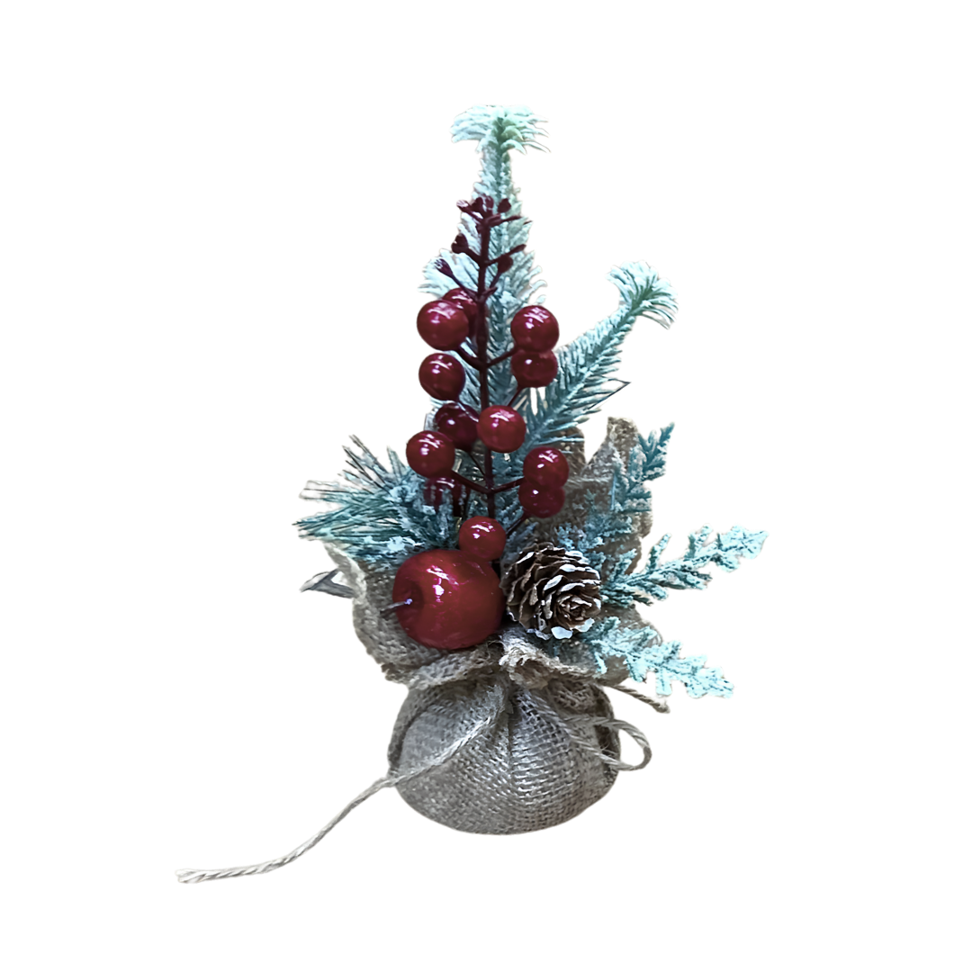 Rustic Berry & Pine Mini Arrangement