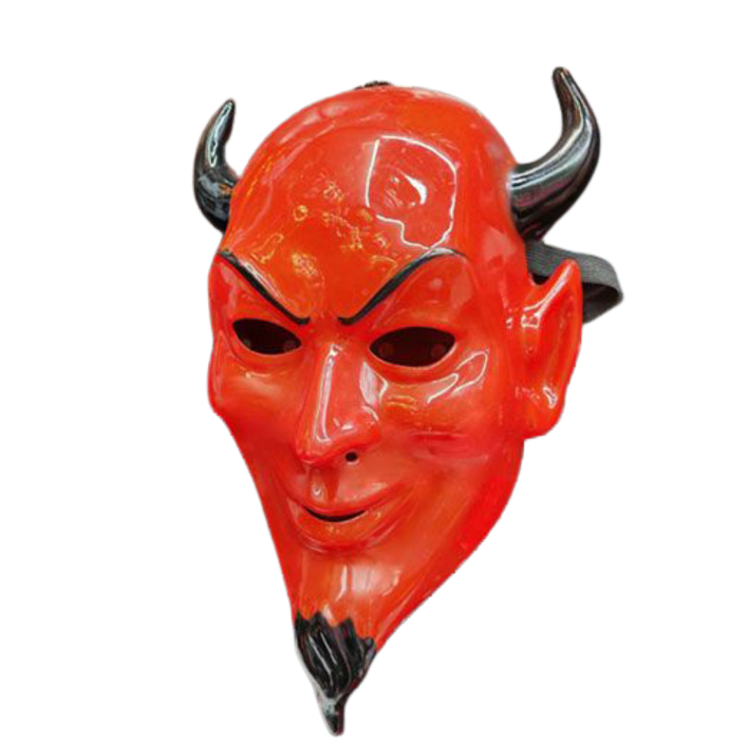 Bold Red Devil Mask