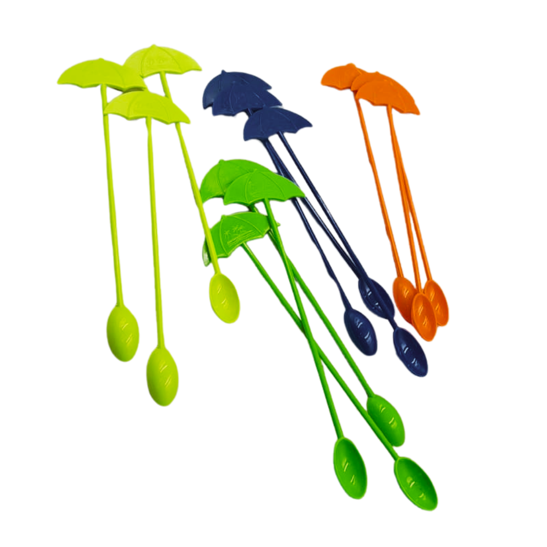 Umbrella Cocktail Stirrers- 12Pcs
