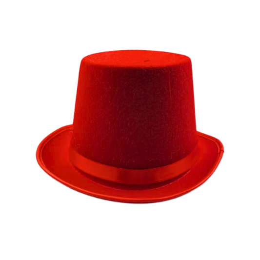 Red Felt Top Hat
