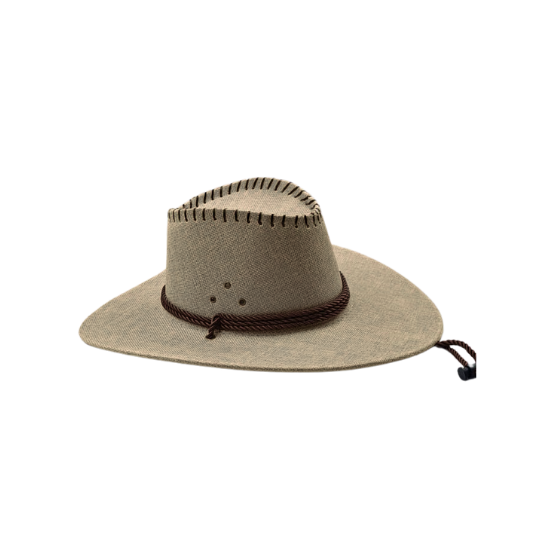 Linen Embossed Cowboy Hat