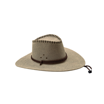 Linen Embossed Cowboy Hat
