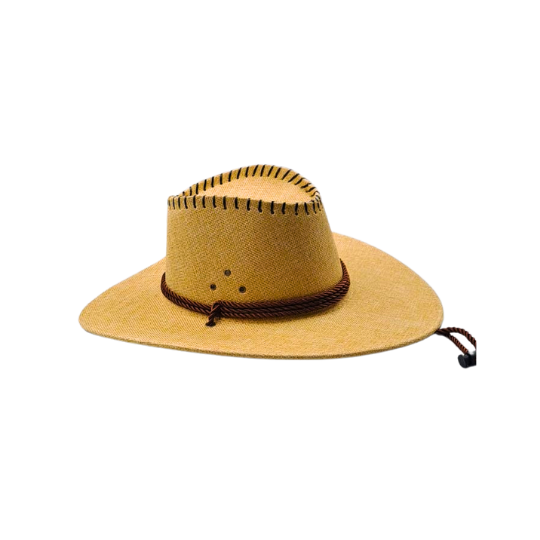 Linen Embossed Cowboy Hat