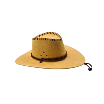 Linen Embossed Cowboy Hat