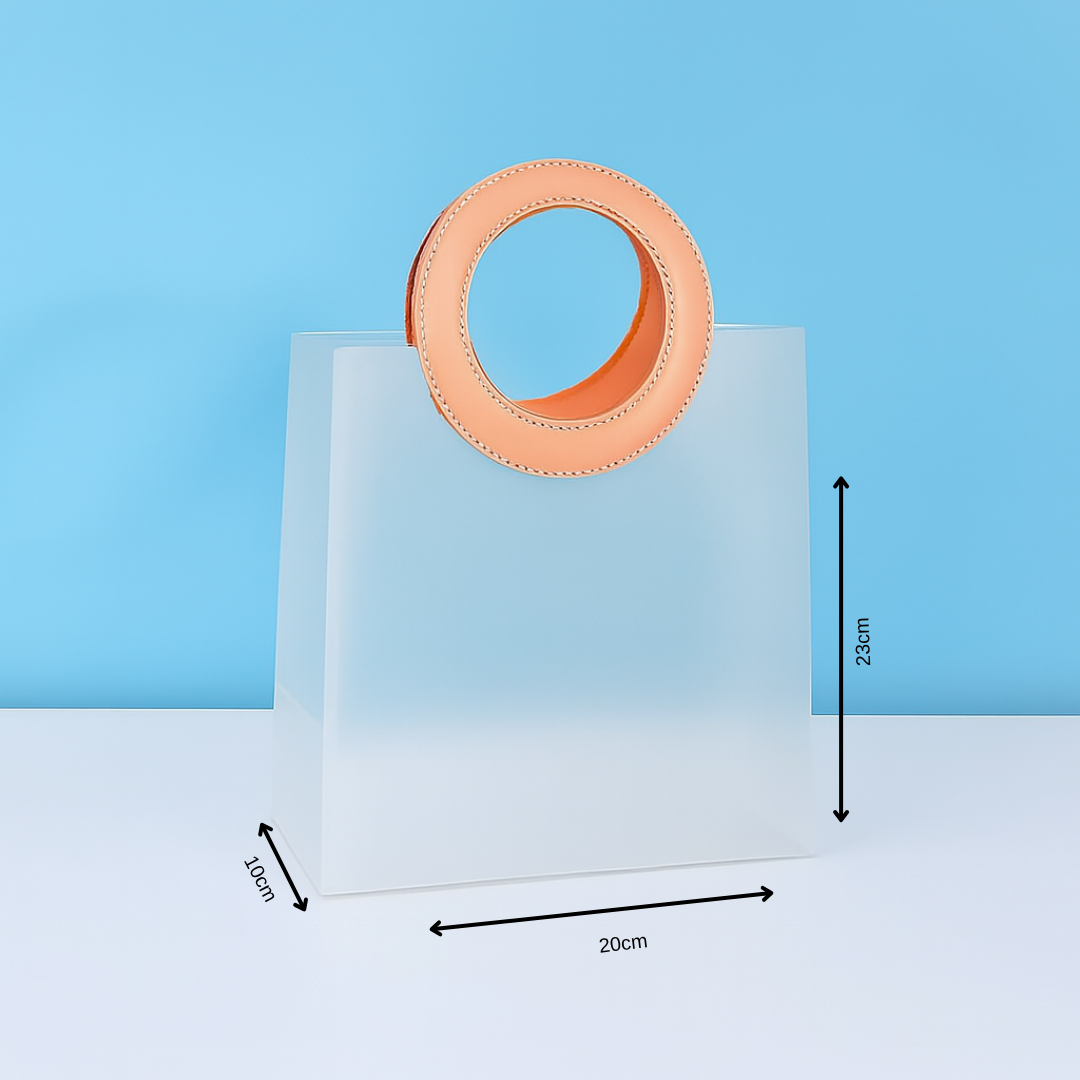 Frosted Ring Handle Gift Bag