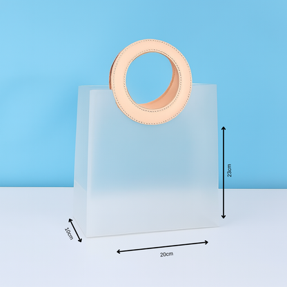 Frosted Ring Handle Gift Bag