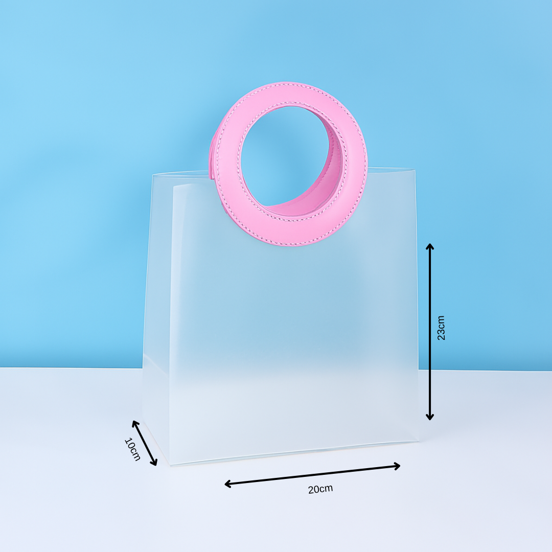 Frosted Ring Handle Gift Bag