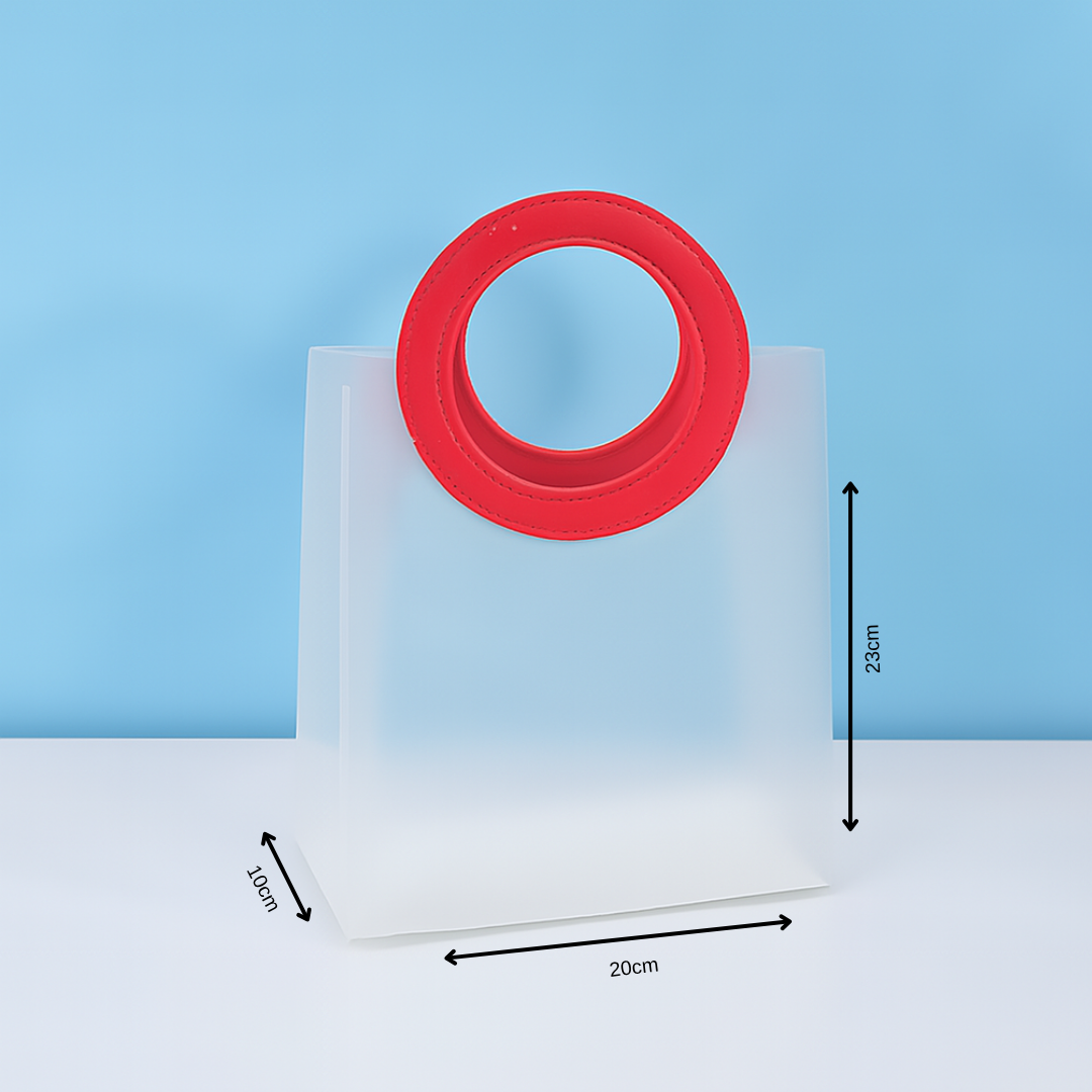 Frosted Ring Handle Gift Bag