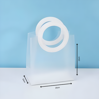 Frosted Ring Handle Gift Bag