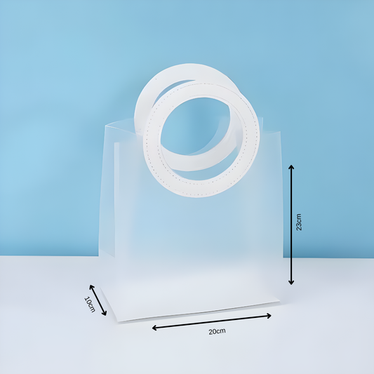 Frosted Ring Handle Gift Bag