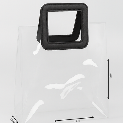 Clear Square Handle Gift Bag