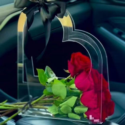 PVC Heart Flower Bouquet Holder