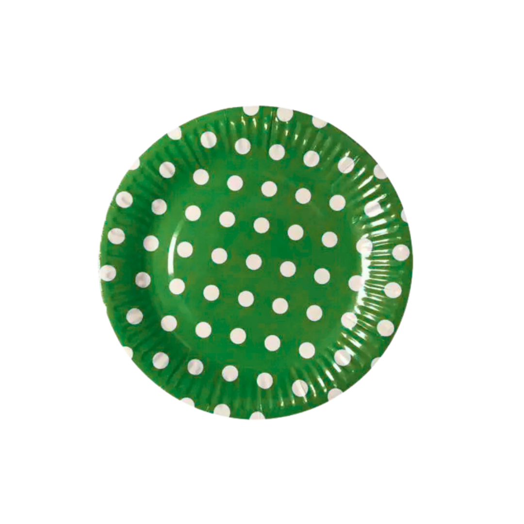Polka Dot Paper Plates 10 pcs