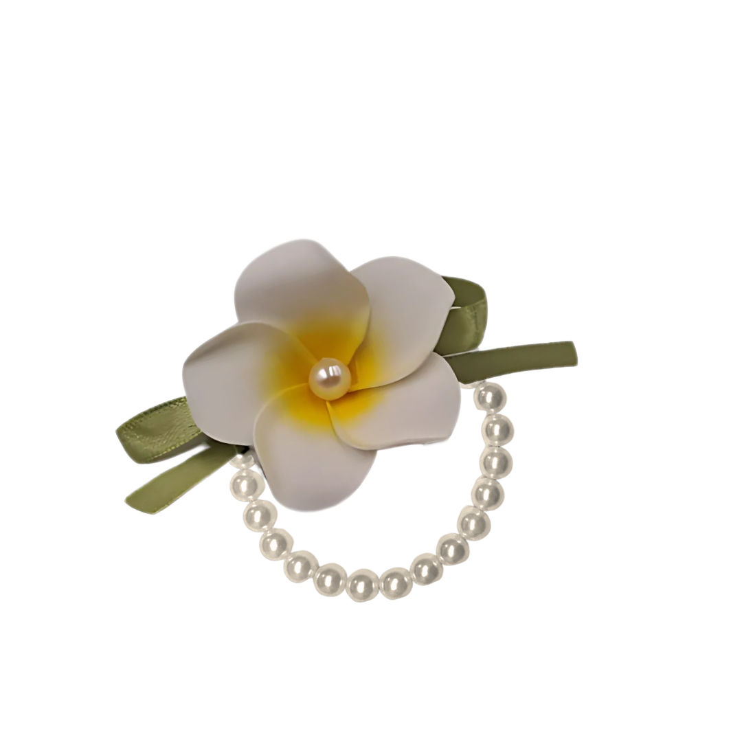 Plumeria Flower Wristband