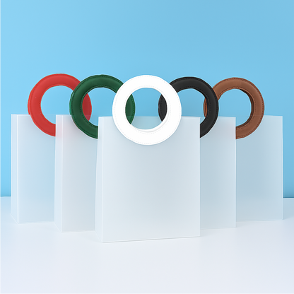 Frosted Ring Handle Gift Bag