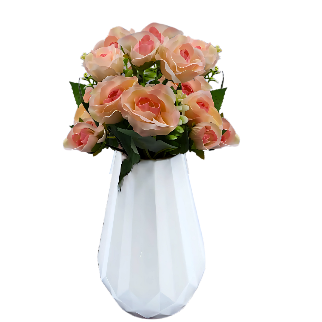 8 Bud Silk Rose Bouquet