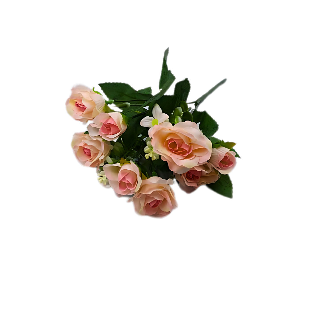 8 Bud Silk Rose Bouquet