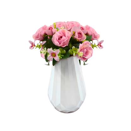 8 Bud Silk Rose Bouquet