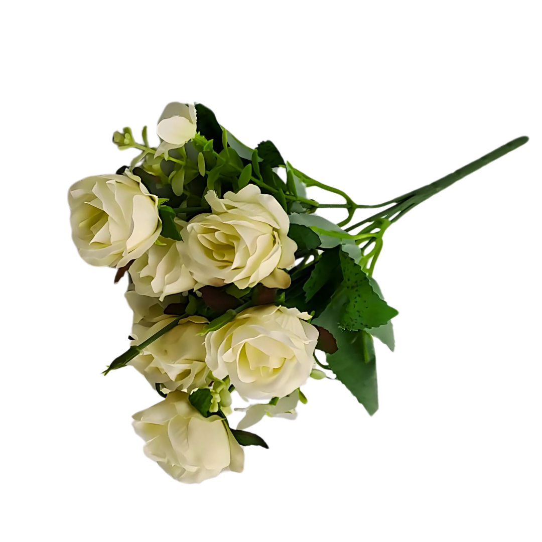 8 Bud Silk Rose Bouquet