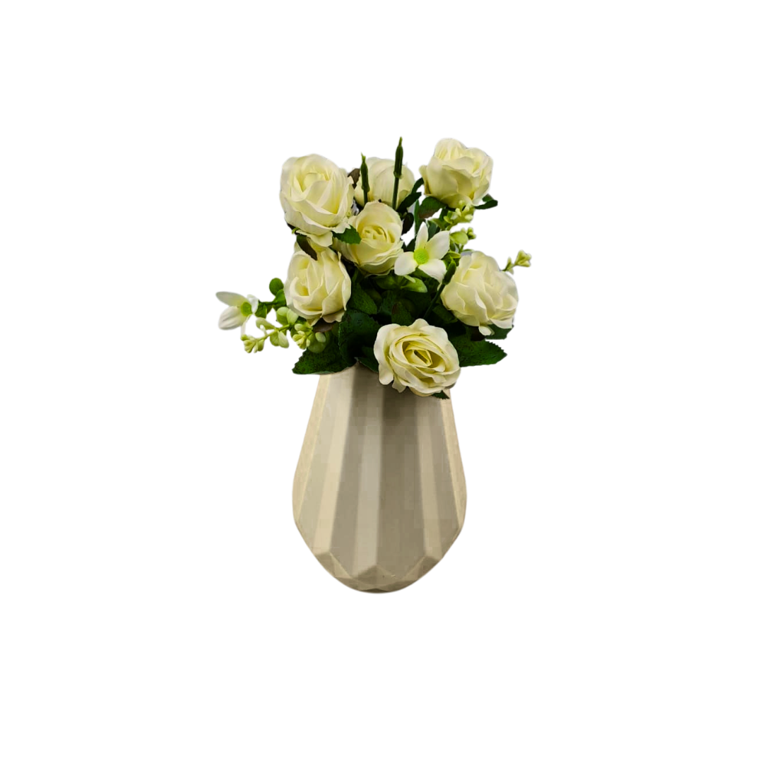 8 Bud Silk Rose Bouquet