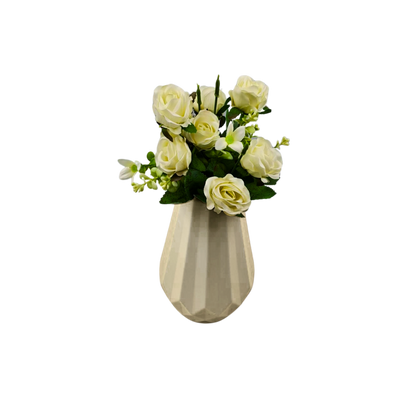 8 Bud Silk Rose Bouquet