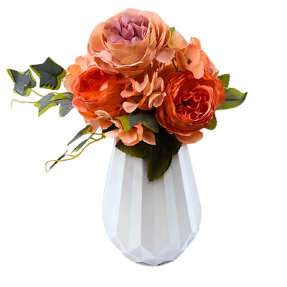 5 Bud Peony and Hydrangea Bouquet