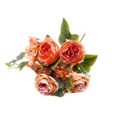 5 Bud Peony and Hydrangea Bouquet