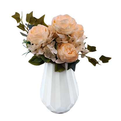 5 Bud Peony and Hydrangea Bouquet