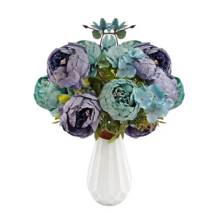 Vintage Silk Peony Bouquet