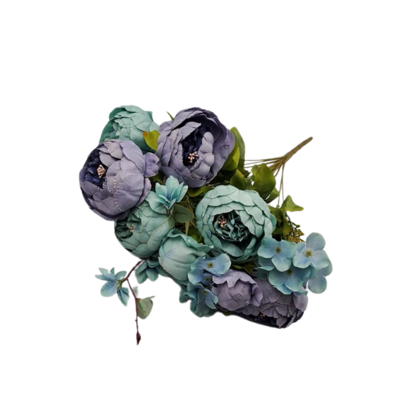 Vintage Silk Peony Bouquet