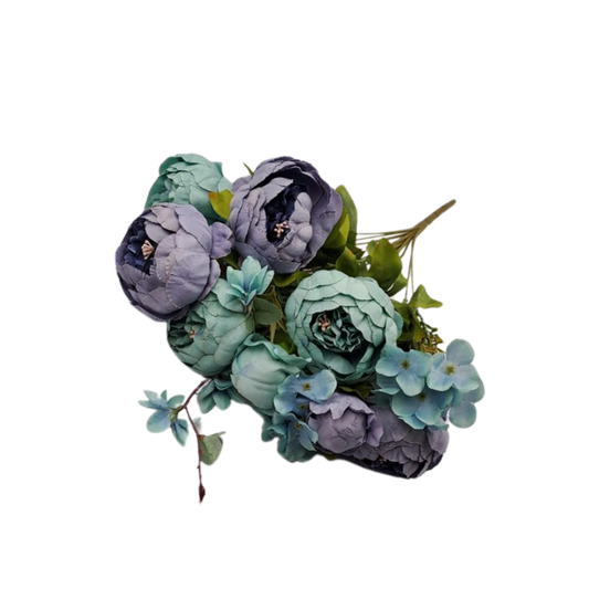 Vintage Silk Peony Bouquet