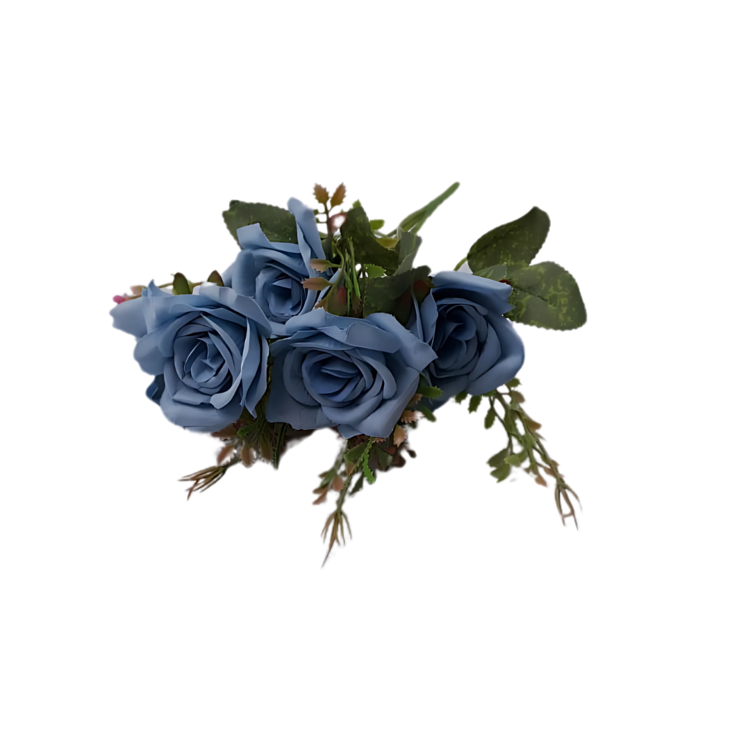 5 Bud Silk Rose Bouquet