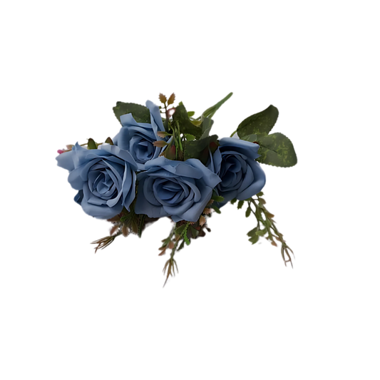 5 Bud Silk Rose Bouquet