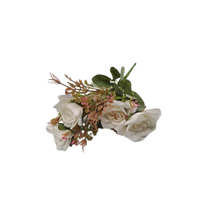 5 Bud Silk Rose Bouquet