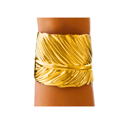 Gold Leaf Cuff Bracelet