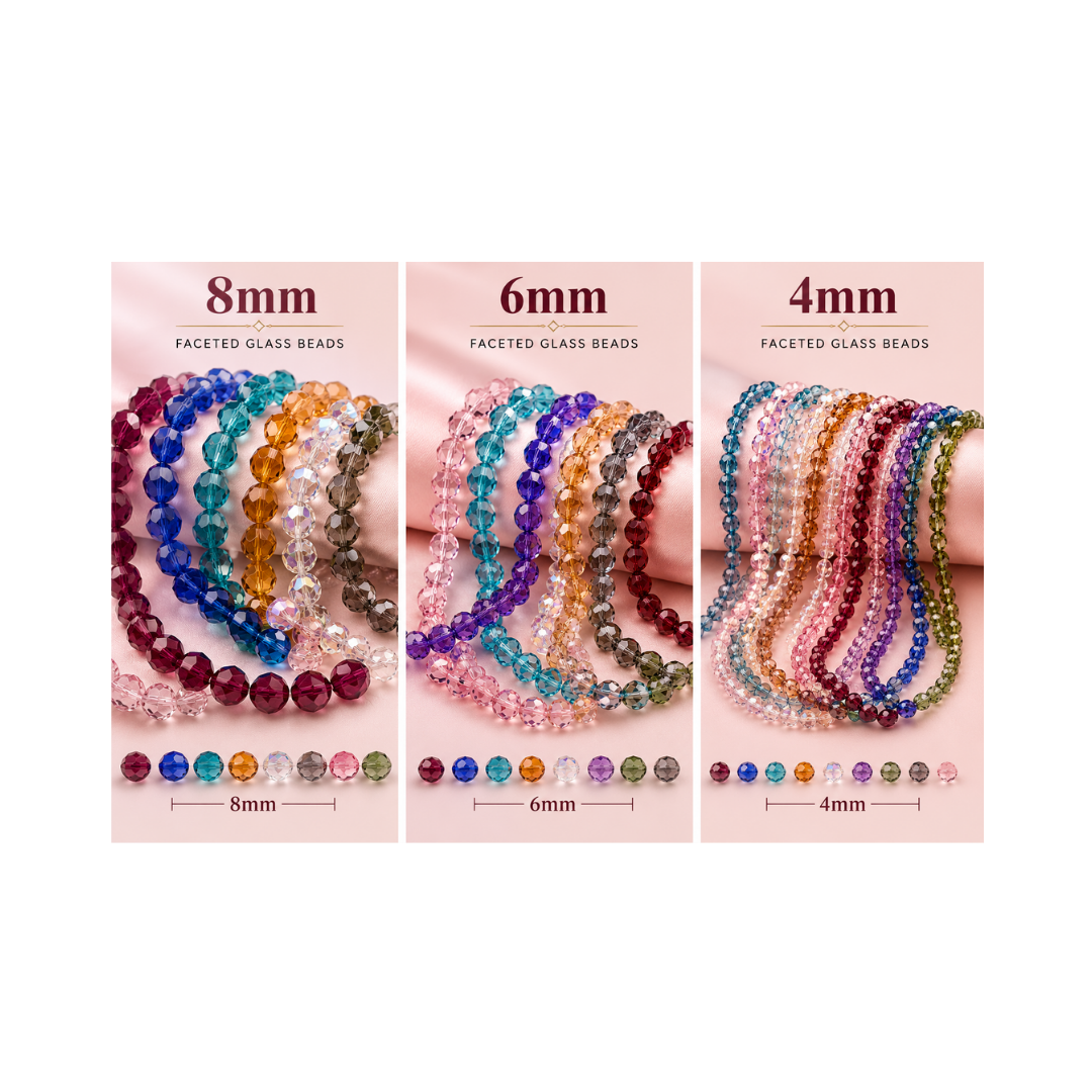 Faceted Glass Beads Collection