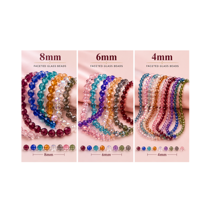 Faceted Glass Beads Collection