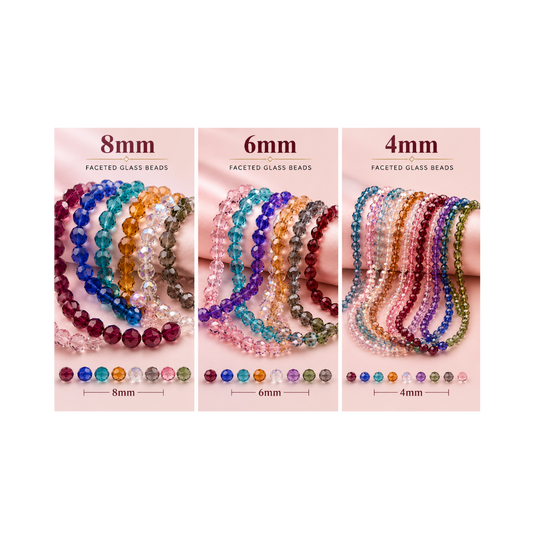 Faceted Glass Beads Collection