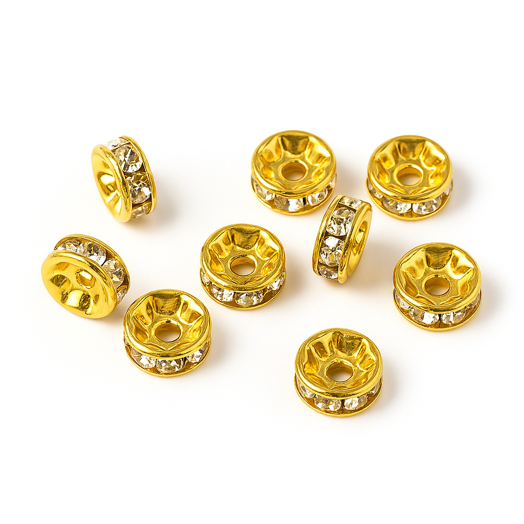 Rondelle Spacer Beads 6mm - 20pc