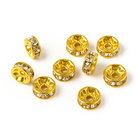 Rondelle Spacer Beads 6mm - 20pc