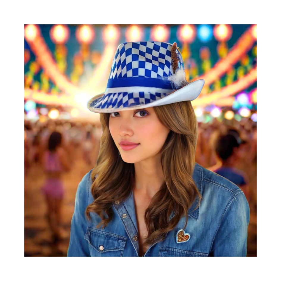 Bavarian Diamond Fedora Hat