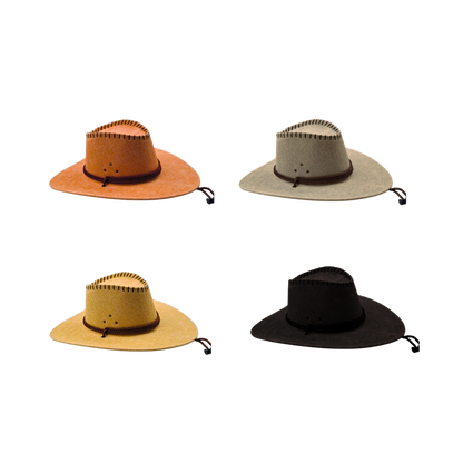 Linen Embossed Cowboy Hat