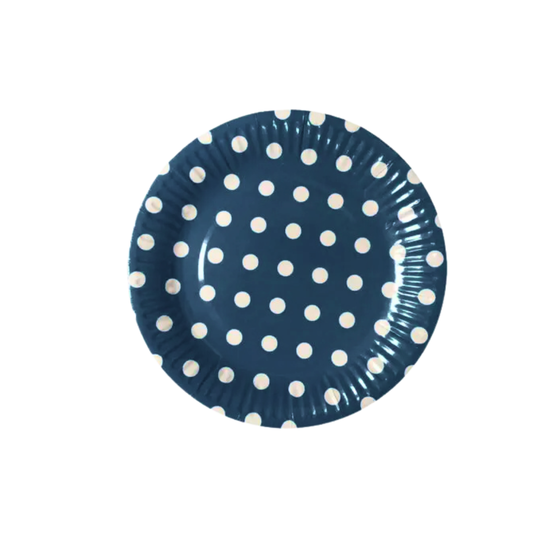 Polka Dot Paper Plates 10 pcs