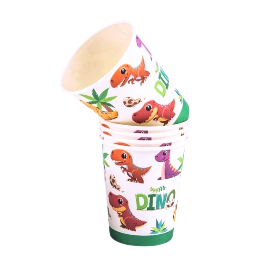 Dino Baby Paper Cups 10pcs