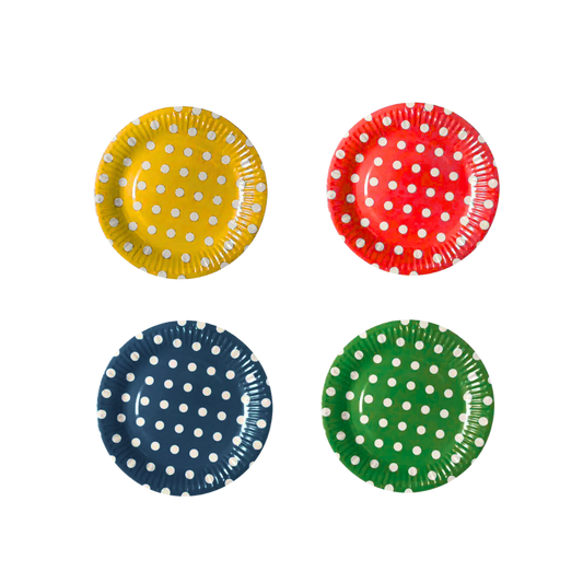 Polka Dot Paper Plates 10 pcs